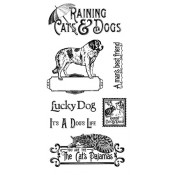 Raining Cats and Dogs - Cling Stamp 1